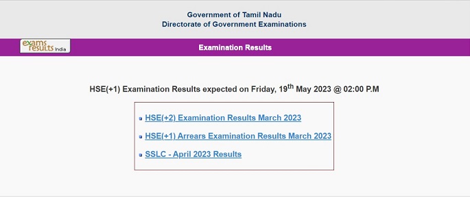 Check Your Tamil Nadu 10th Result 2023: TN SSLC Results Live Now