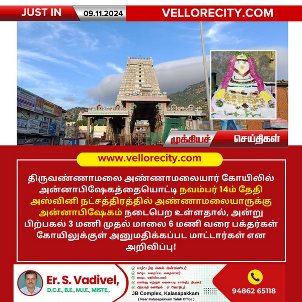 vellore tvm temp