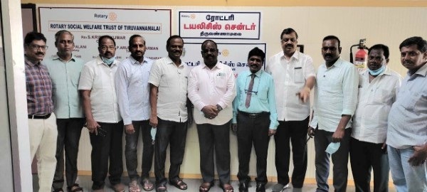 திருவண்ணாமலை ரோட்டரி டயாலிசிஸ் மையத்திற்கு குடியாத்தம் ரோட்டரி சங்கம் வருகை!!