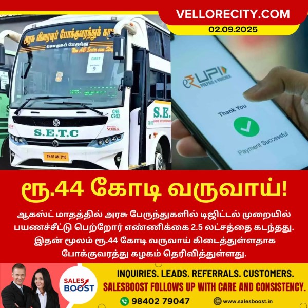UPI மூலம் ரூ.44 கோடி வருவாய்!