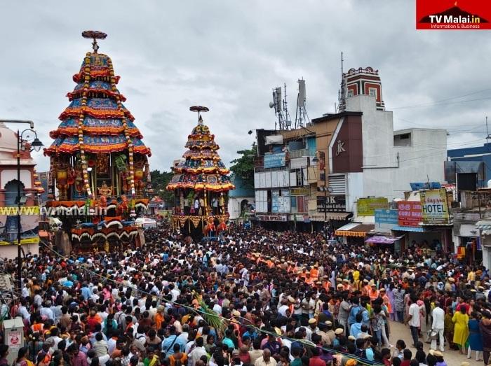 திருவண்ணாமலை கார்த்திகை தீபத் திருவிழா 2025 ஏழாம் நாள் பஞ்ச மூர்த்திகள் மகா தேரோட்டம்!