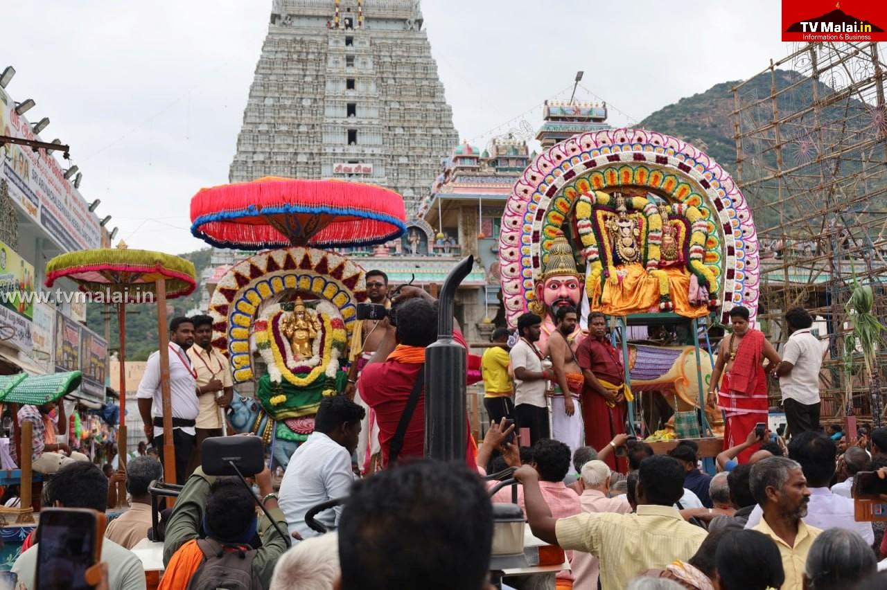 திருவண்ணாமலை கார்த்திகை தீபத் திருவிழா 2025 – ஒன்பதாம் நாள் காலை!