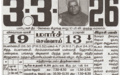 Auspicious (Nalla Neram) time today (Mar 3rd)