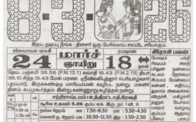 Auspicious (Nalla Neram) time today (Mar 8th)