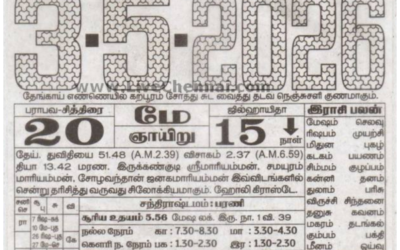 Auspicious (Nalla Neram) time today (May 03rd)