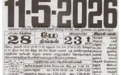 Auspicious (Nalla Neram) time today (May 11th)