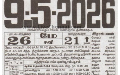 Auspicious (Nalla Neram) time today (May 09th)