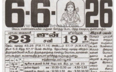 Auspicious (Nalla Neram) time today (June 06th)