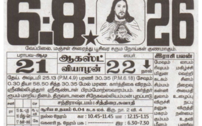 Auspicious (Nalla Neram) time today (Aug 06th)